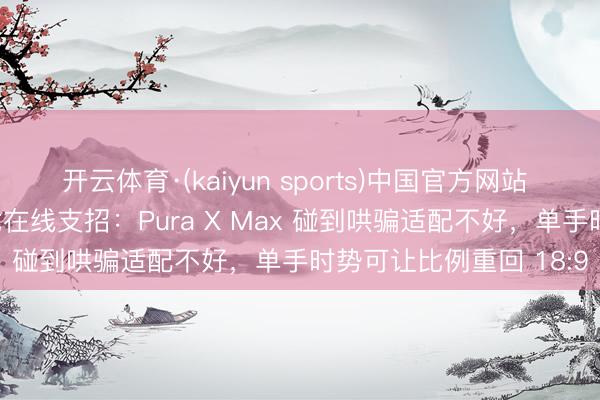 开云体育·(kaiyun sports)中国官方网站 华为“金牌客服”李小龙在线支招:Pura X Max 碰到哄骗适配不好,单手时势可让比例重回 18:9